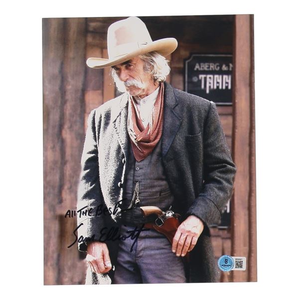 SAM ELLIOT SIGNED 8X10 PHOTO BECKETT COA