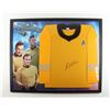 Image 1 : WILLIAM SHATNER SIGNED AND FRAMED STAR TREK UNIFORM (JSA COA)