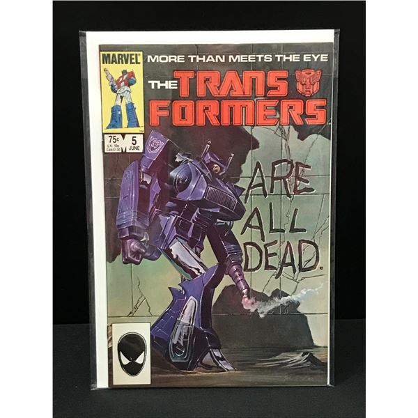 MARVEL COMICS NO.5 THE TRANSFORMERS