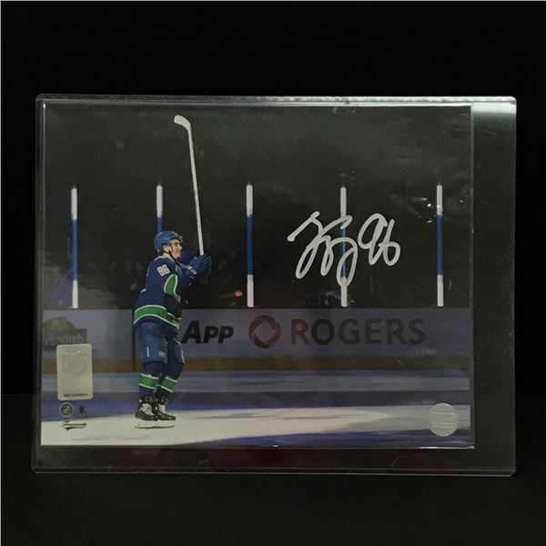 KUZMENKO SIGNED VANCOUVER CANUCKS 8 X 10 (PASTIME COA)