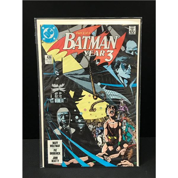 BATMAN YEAR 3 #436 - DC COMICS