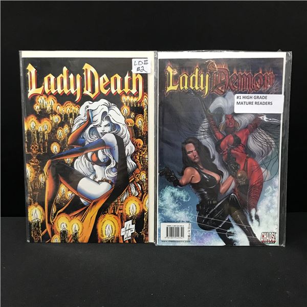 LOT OF 2 MATURE COMICS - CHAOS COMICS
