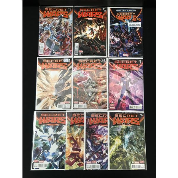 LOT OF 10 SECRET WARS COMICS #1-9 - MARVEL