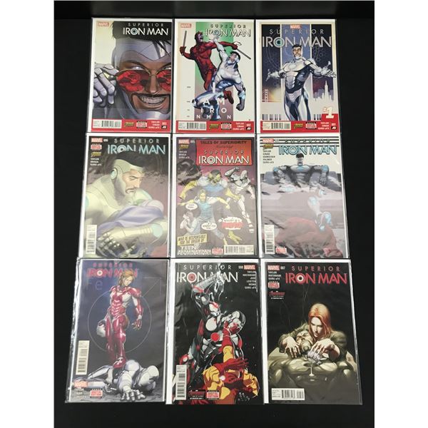 LOT OF SUPERIOR IRON MAN COMICS #1-9 - MARVEL COMICS