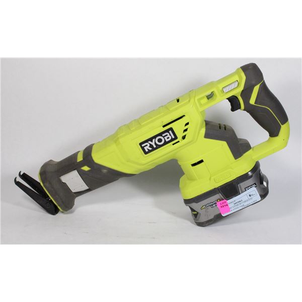 RYOBI 18V LITHIUM CORDLESS RECIPROCATING SAW