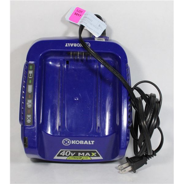 KOBALT 40V MAX LITHIUM ION BATTERY CHARGER