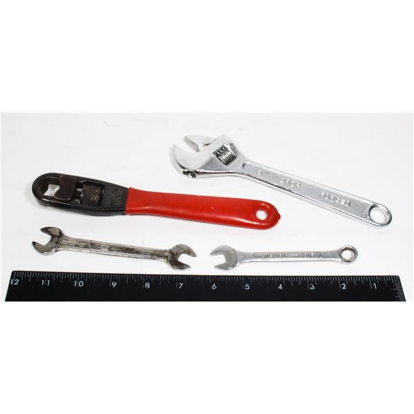 SMALL BUNDLE OF WRENCHES INCLUDING BLUE POINT