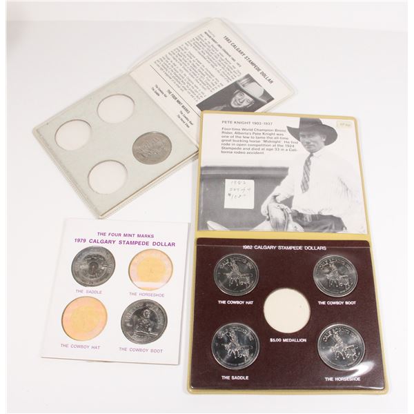 4 INCOMPLETE TOKEN SETS INCLUDING CALGARY