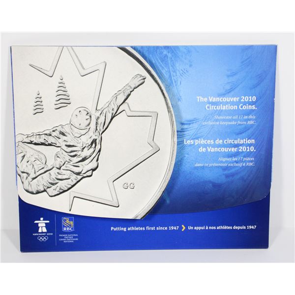 2010 VANCOUVER OLYMPICS 17-COIN SET IN RBC