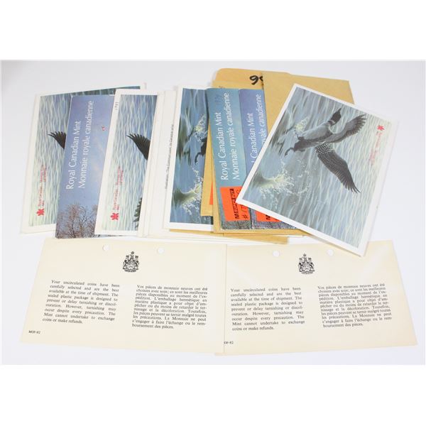 LARGE LOT OF EMPTY CANADIAN MINT ENVELOPES FOR