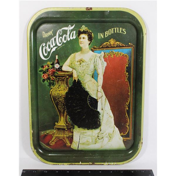 COCA COLA TRAY”DRINK COCA COLA IN BOTTLES”