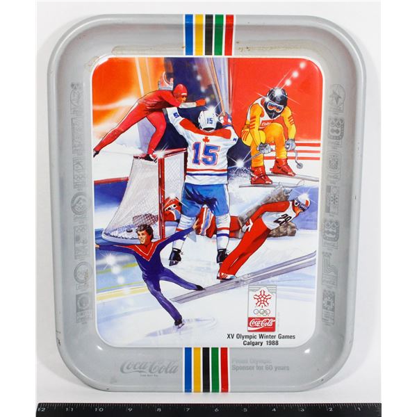 COCA COLA TRAY OF THE CALGARY 1988 OLYMPICS