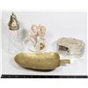 Image 1 : VINTAGE LOT OF BRASS, VINEGAR HOLDER, JEWELRY