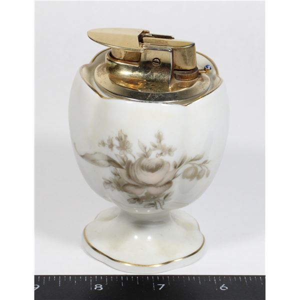 VINTAGE RONSON VARAFLAME LIGHTER “COLONIAL ROSE”