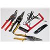 Image 1 : FLAT OF ASSORTED CUTTING TOOLS, SNIPS,