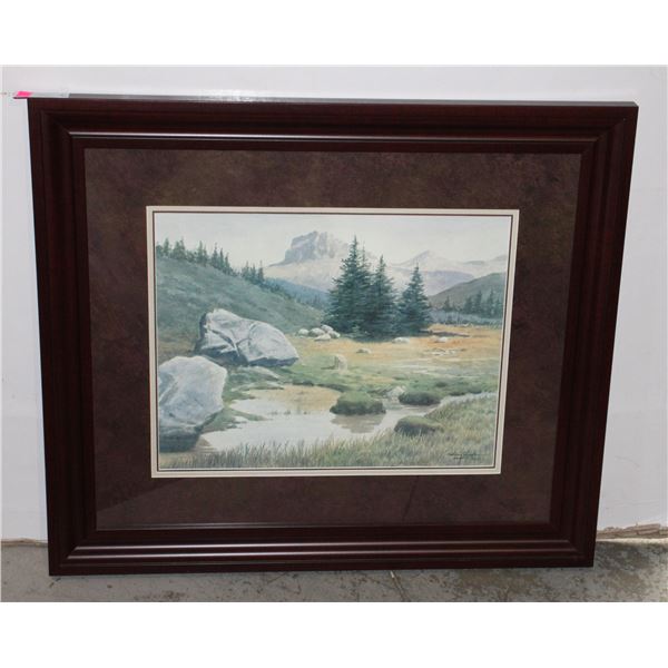 PROFESSIONALLY FRAMED UNDER GLASS ART PRINT