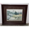 Image 1 : PROFESSIONALLY FRAMED UNDER GLASS ART PRINT