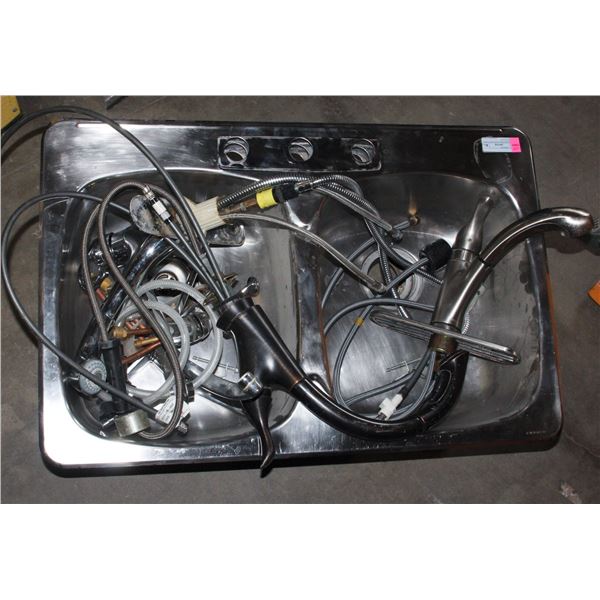 STAINLESS STEEL KITCHEN SINKS WITH FAUCETS