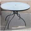 Image 1 : GLASS TOP PATIO TABLE