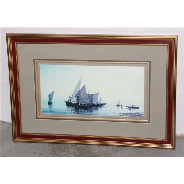 FRAMED SAILING BOATS ARTWORK