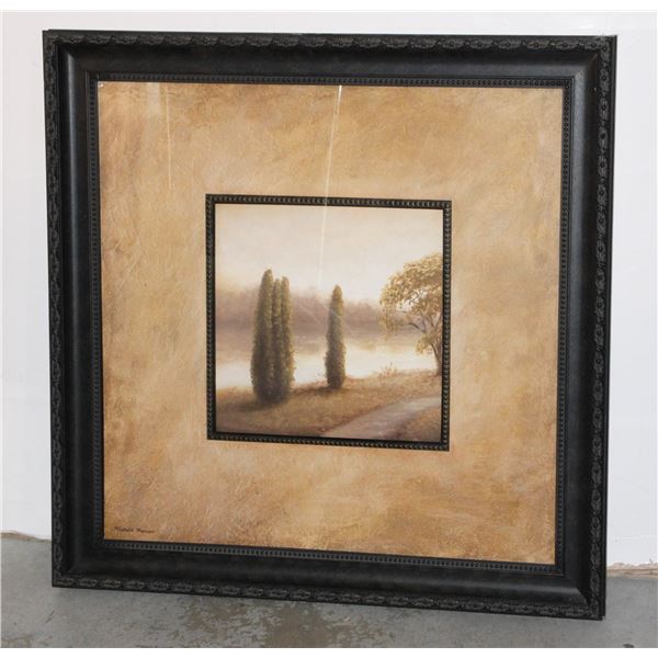 FRAMED MICHAEL MARCON COUNTRY TREE ARTWORK