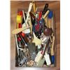 Image 1 : LARGE FLAT OF KITCHEN TOOLS, KNIVES, SPOONS,
