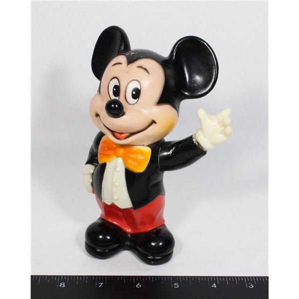 VINTAGE MICKEY MOUSE COIN BANK WALT DISNEY