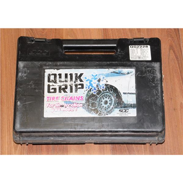 QUICK GRIP TIRE CHAINS IN CASE
