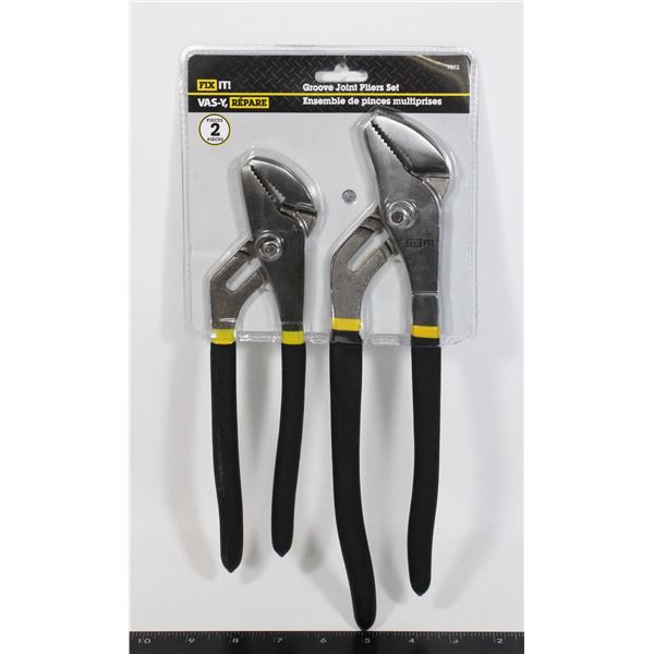 NEW GROOVE JOINT PLIERS SET 2 PC