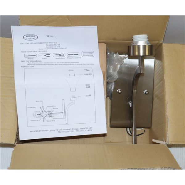 NEW WALL SCONCE LIGHT FIXTURE BY WHITFIELD