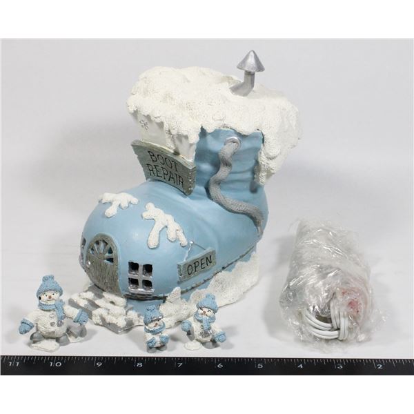 NEW: Item #12088 LIGHT UP "BOOT REPAIR" DECORATION