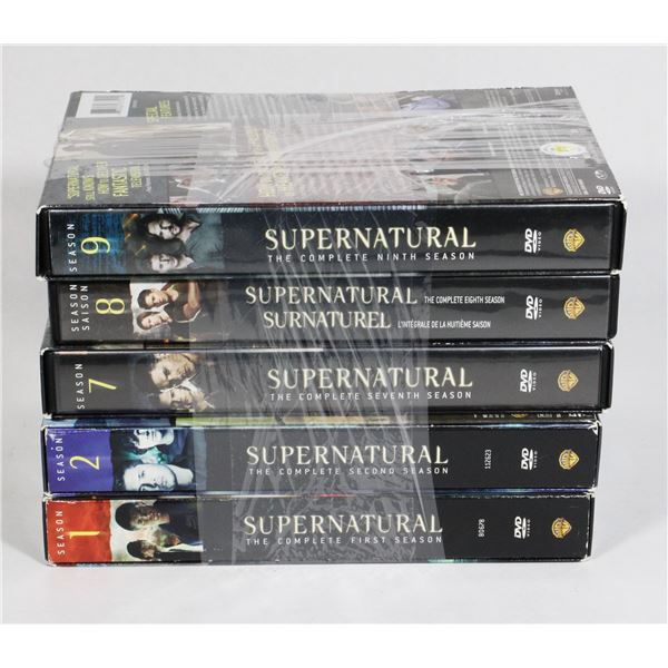 SUPERNATURAL SEASONS 1,2,7,8,9 DVD SETS