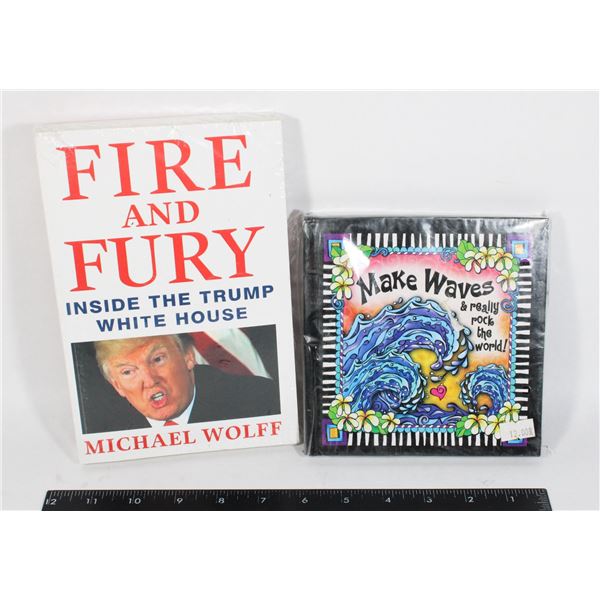 LOT OF TWO BOOKS INCLUDING FIRE AND FURY