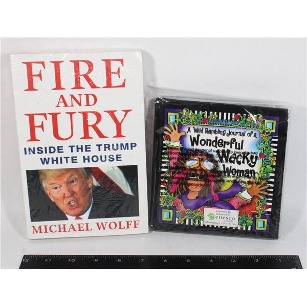 LOT OF TWO BOOKS INCLUDING FIRE AND FURY