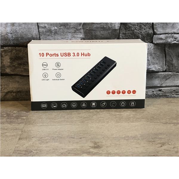 USB 3.0 Hub - 10 ports - Model# :KZW-U10217 - Brand New