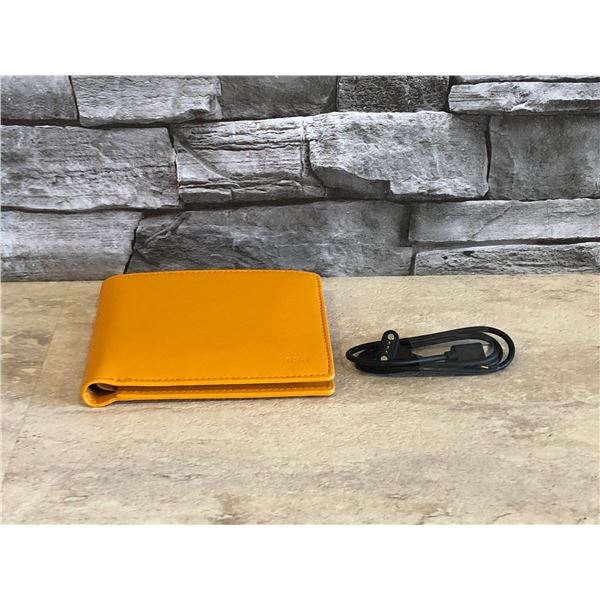 Wallet with Find My function - Tangerine Coloured - Brand New