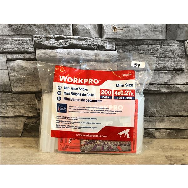 Workpro Mini Glue Sticks 200 Pack 100 x 7mm - Brand New