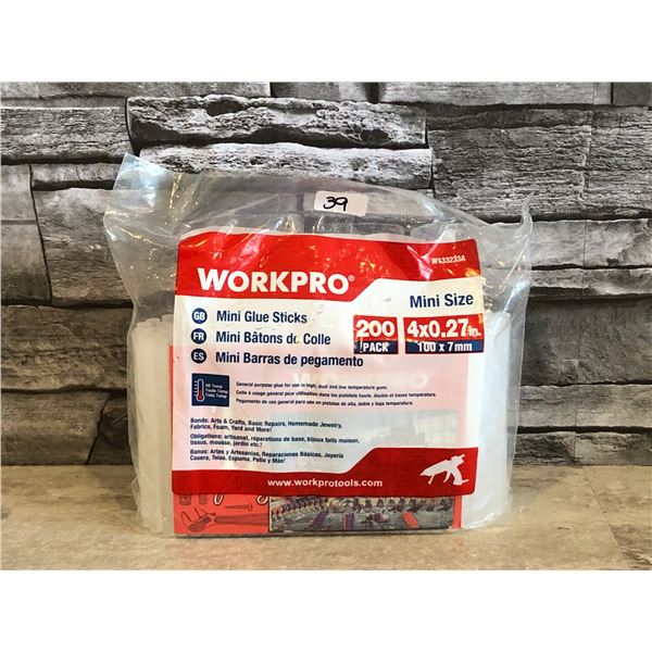 Workpro Mini Glue Sticks 200 Pack 100 x 7mm - Brand New
