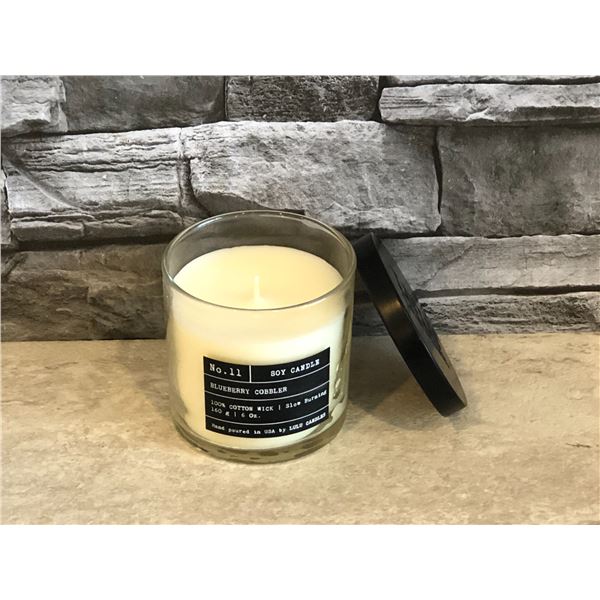 Lulu Candle - Soy - Blueberry Cobbler Scented - 6oz Size - Brand New