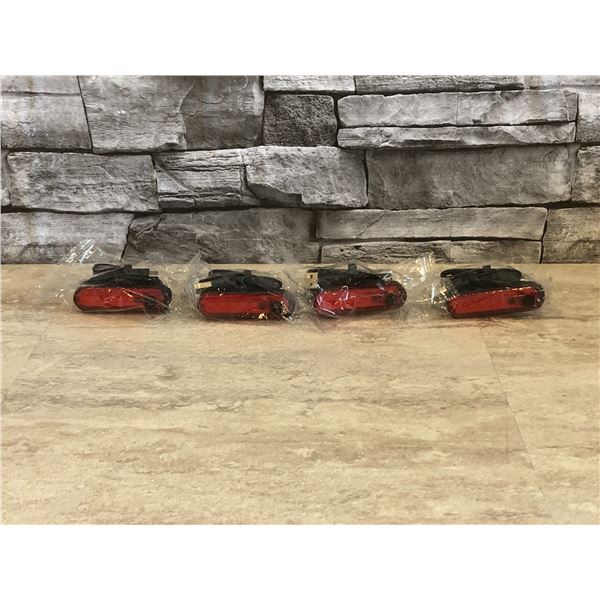 USB Charging LED Tail Light - 4 pcs - Brand New