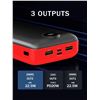 Image 4 : Power Bank Fast Charging - 50000mAh - 22.5W Portable Charger - 3 Outputs & 2 Inputs - Brand New