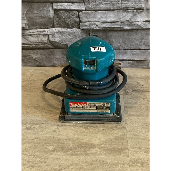 Makita Finshing Sander - Model #: BO4552 - Tested - Works