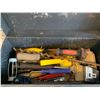 Image 6 : Metal Toolbox with Assorted Tools - 18"W x 8" D x 7.5"H