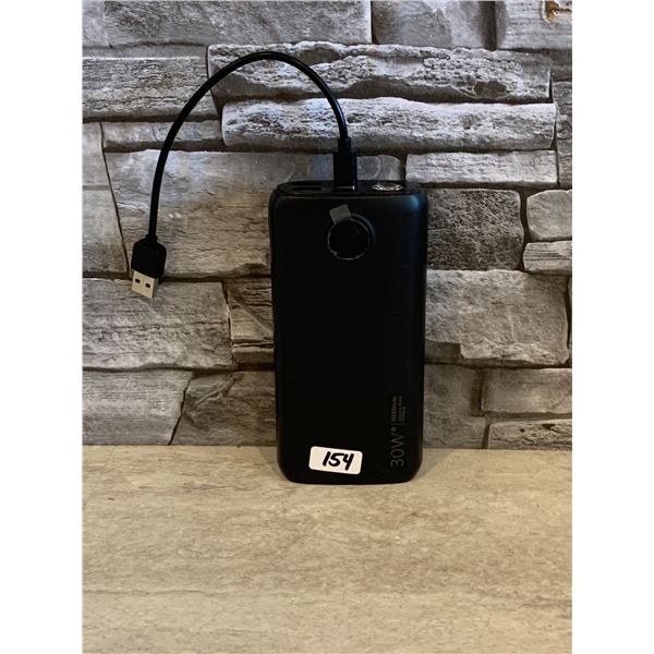 Power Bank with built in Flashlight - Model #: P58DL - 30000mAh - Black