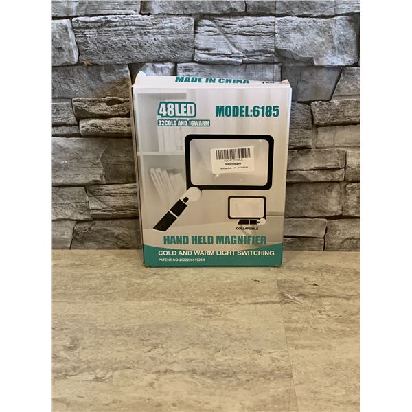 Hand Held Magnifier - Model: 6185 - Cool and Warm Light Switching - Brand New