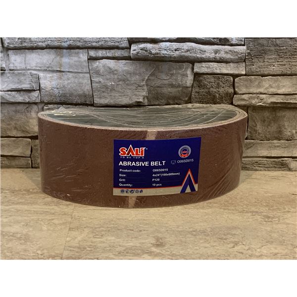 Sanding Belts - Product Code: O06SD015 - P120 Grit - 4 x 24" - 10 Pcs - Brand New