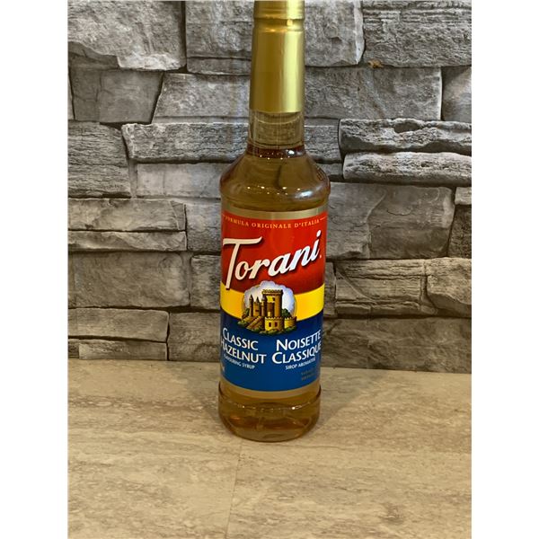 Torani Syrup - Classic Hazelnut Flavour - 750mL - BB: 27 FE 01 - Brand New
