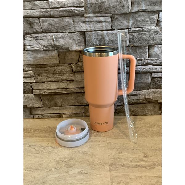 SWAY'D Stainless Steel Cup - Blushing Peach Colour - 32 oz - Brand New