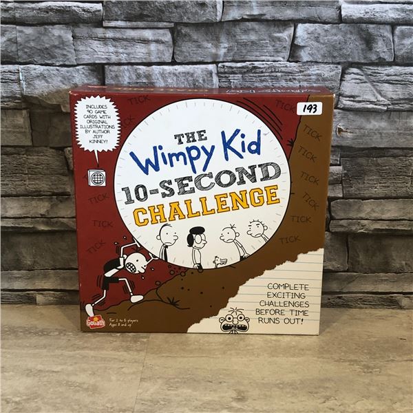 The Wimpy Kid 10-Second Challenge - 2 to 6 Players - Ages 8+ - Brand New