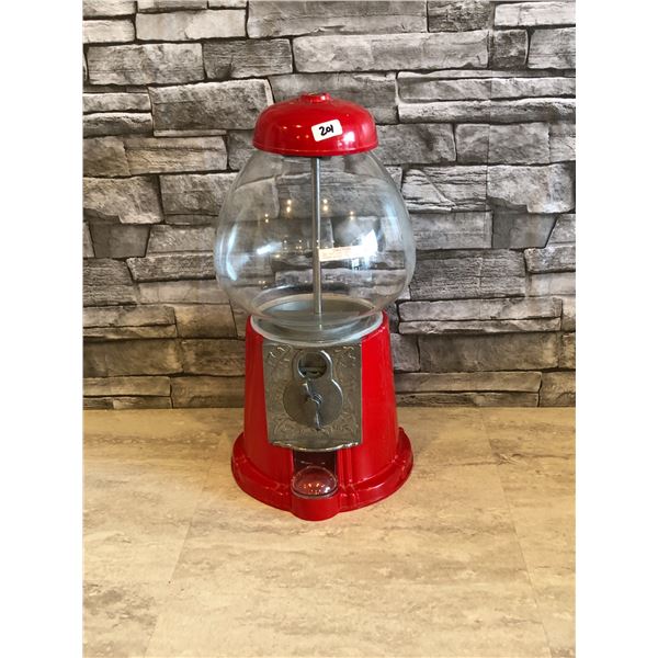 Old Fashioned Metal Gumball Machines - 15" Tall - Brand New